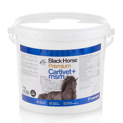 Black Horse Premium Cartivet+MSM 3 kg * 2 kpl TUPLA (-50€)