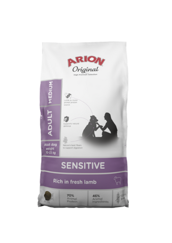 Arion Original Adult Sensitive Medium Lammas 12 kg (-5€)