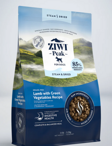 ZiwiPeak Koira Steam & Dried Lammas 3,2 kg